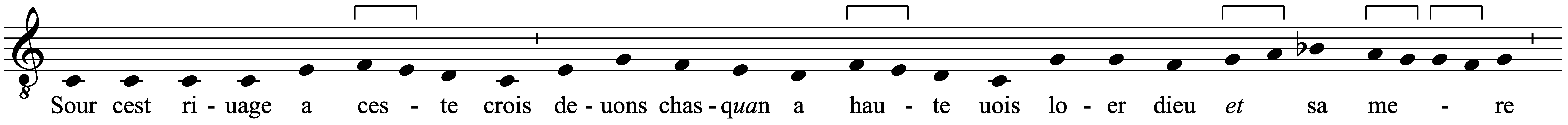 Work musical notation